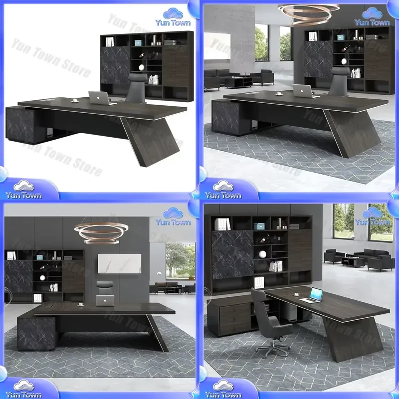 for 2026 contemporary luxury office furniture for manager boss CEO table modern executive computer desk with drawer office