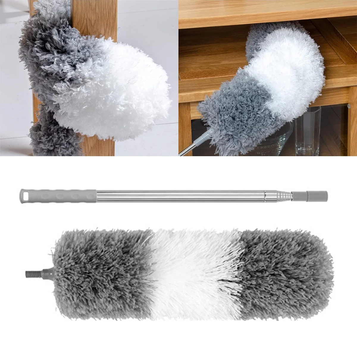 

2024 Duster Brush Microfiber Duster Extendable Gap Dust Tools Retractable Furniture Gap Cleaning Brush Household Cleaning Tools