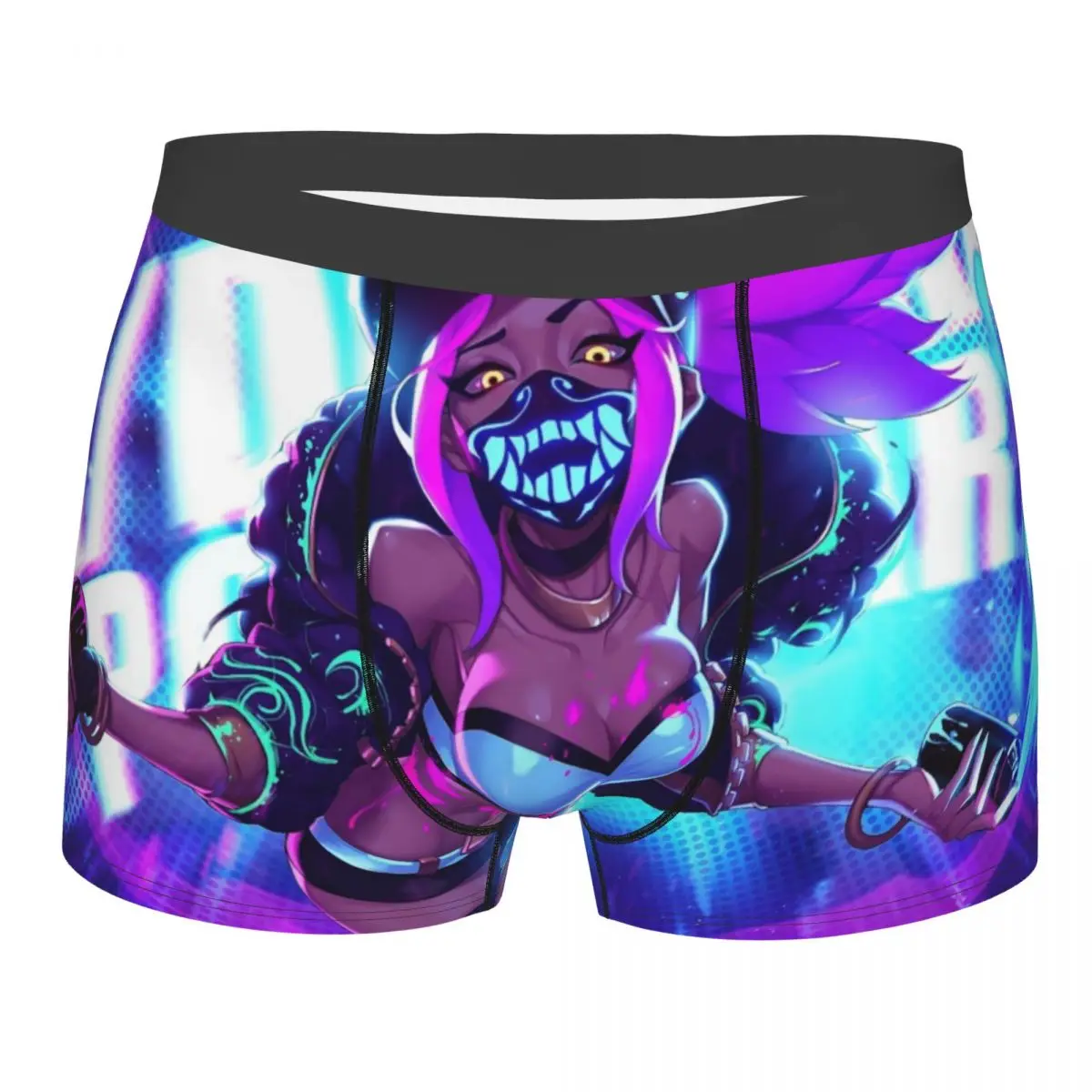 Custom League Battle Game Legends Akali Underwear Men Breathable Boxer Briefs Shorts Panties Soft Sexy Underpants For Male