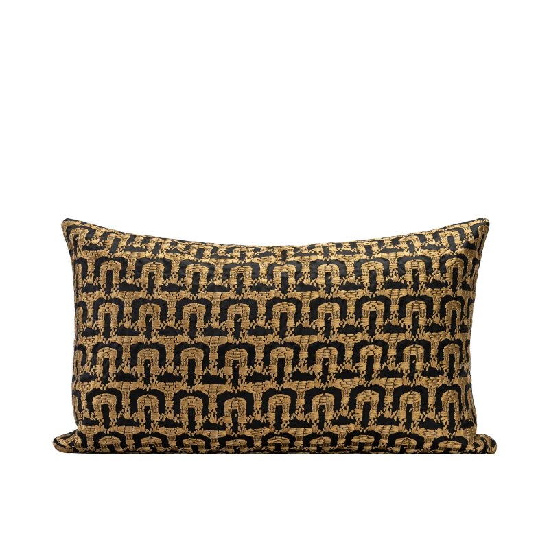 housse-de-coussin-brodee-doree-de-luxe-taie-d'oreiller-noire-art-geometrique-moderne-decorative-pour-canape-chaise-decorations-pour-la-maison