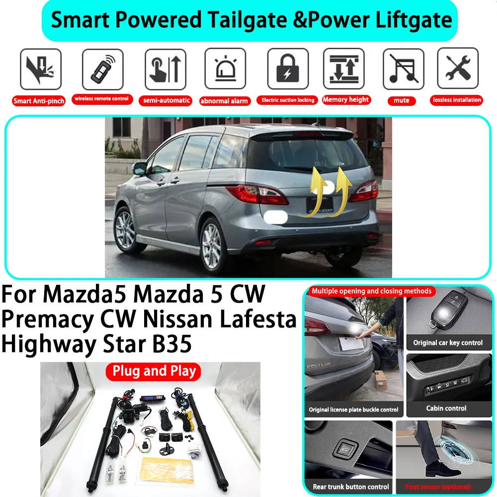 for Mazda5 Mazda 5 CW Premacy CW Nissan Lafesta Highway Star B35 Automatic Powered Tailgate Electric Power Tailgate Lift Kit