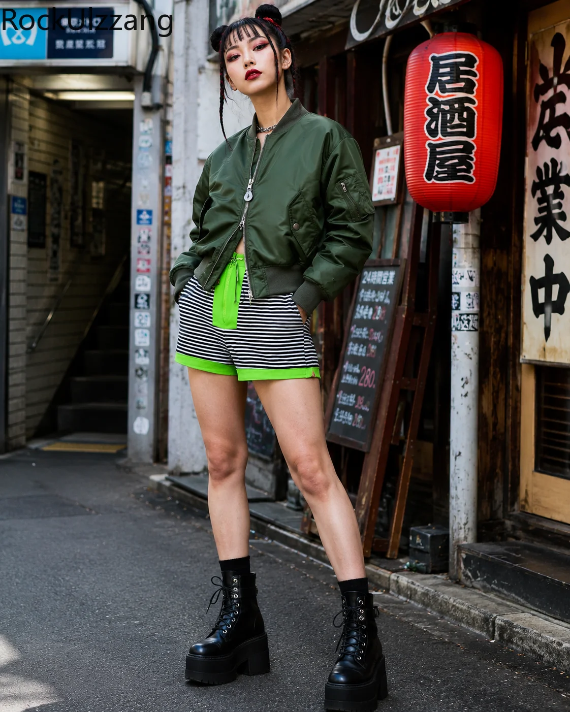 Women Man Army Green Bomber Jacket Thick Padded Baseball Coat Oversized Flight Jacket Warm Winter Casual Y2K Harajuku Outerwear