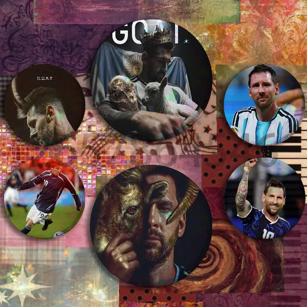 Legend 10 L-Lionel Messi Button Badge Set Pin Single Pack Anime Merch for Ita Bags Badge Collectible Buttons