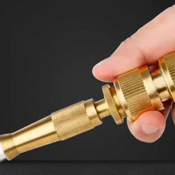 

Латунная насадка-распылитель для шланга, регулируемая, поворотная, для полива и очистки, с соединителями и фитингами