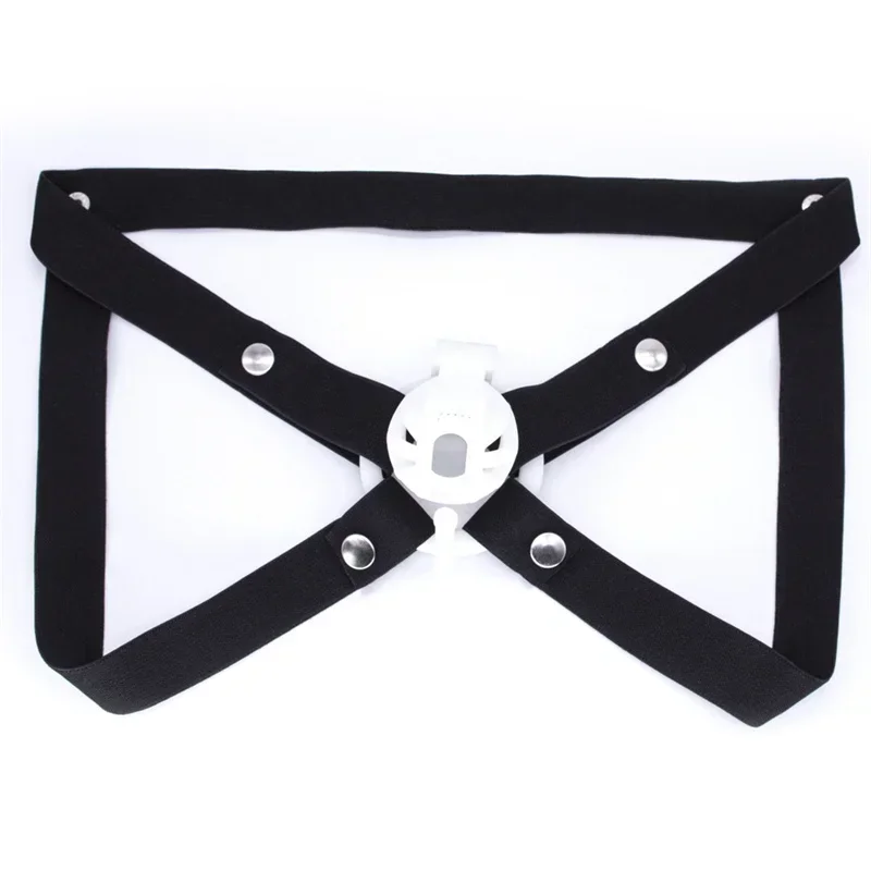 2025 New Male Chastity Cage Anti-off Device Elastic Band Auxiliary Belt Adjustable Ring Rope  Sex Toys