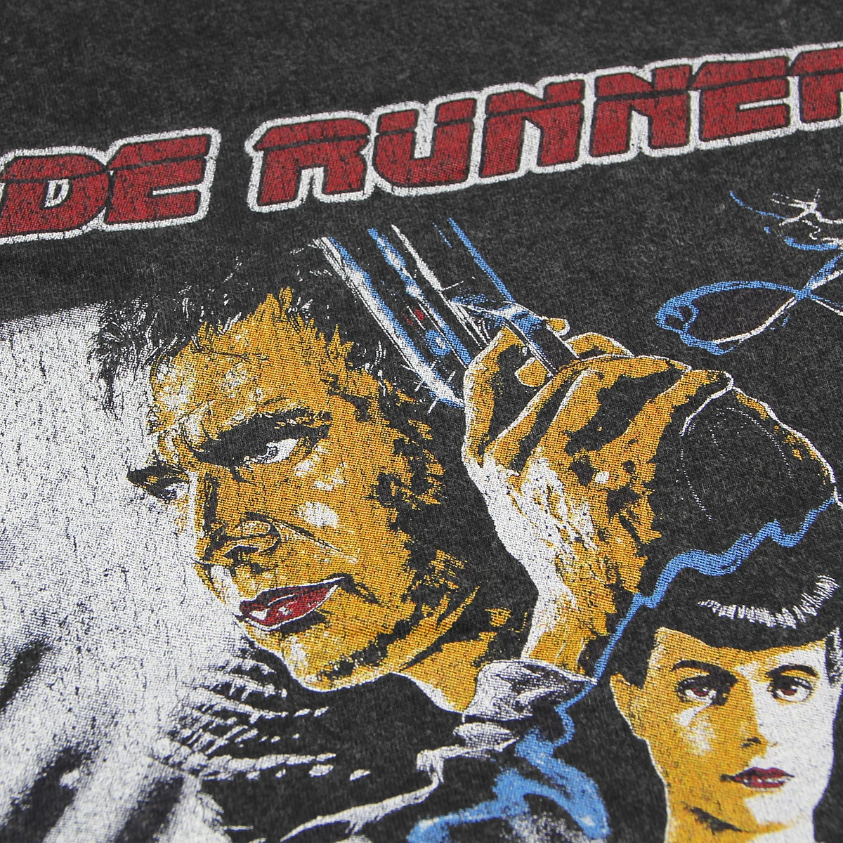 Blade Runner T-Shirt Rachael Rick Deckard Metropolis Washed Loose Drop Shoulder Retro Men Summer Cotton Tee Shirt