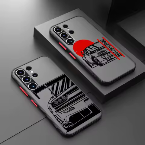 Tokyo JDM Drift Sports Car Phone Case for Samsung Galaxy S24 Ultra S23 Ultra S20 S23 FE S22 S20 Plus S21 Luxury Cover