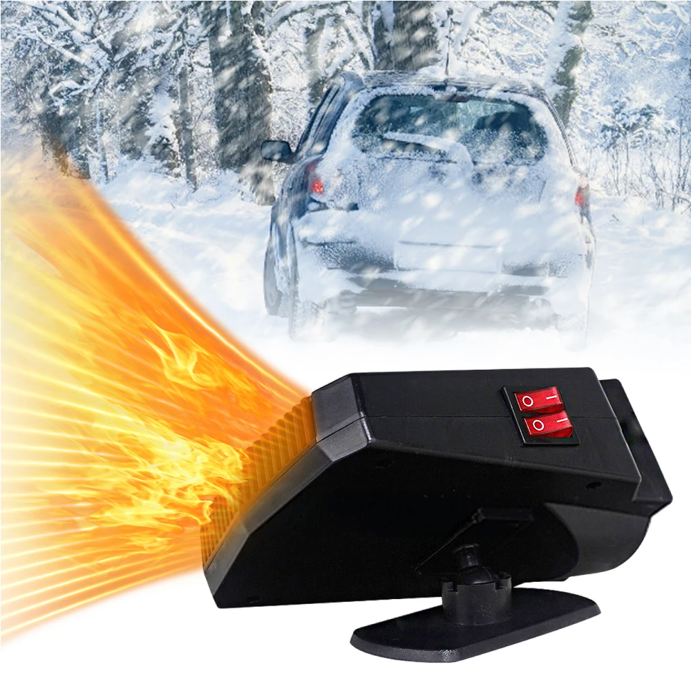 4in1 Car Heater Fan 12V 200W Car Heater Electric Cooling Heating Auto Windshield Defroster Defogging Demister vehicle Universal