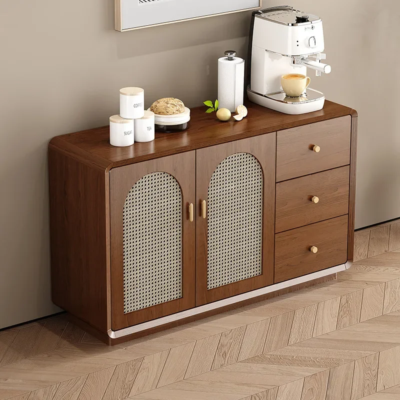 

Luxury Sideboard Kitchen Buffet Side Table Coffee Bar Wooden Cabinet Display Shelf Wooden Vine Cuisine Mobile Cucina Furniture