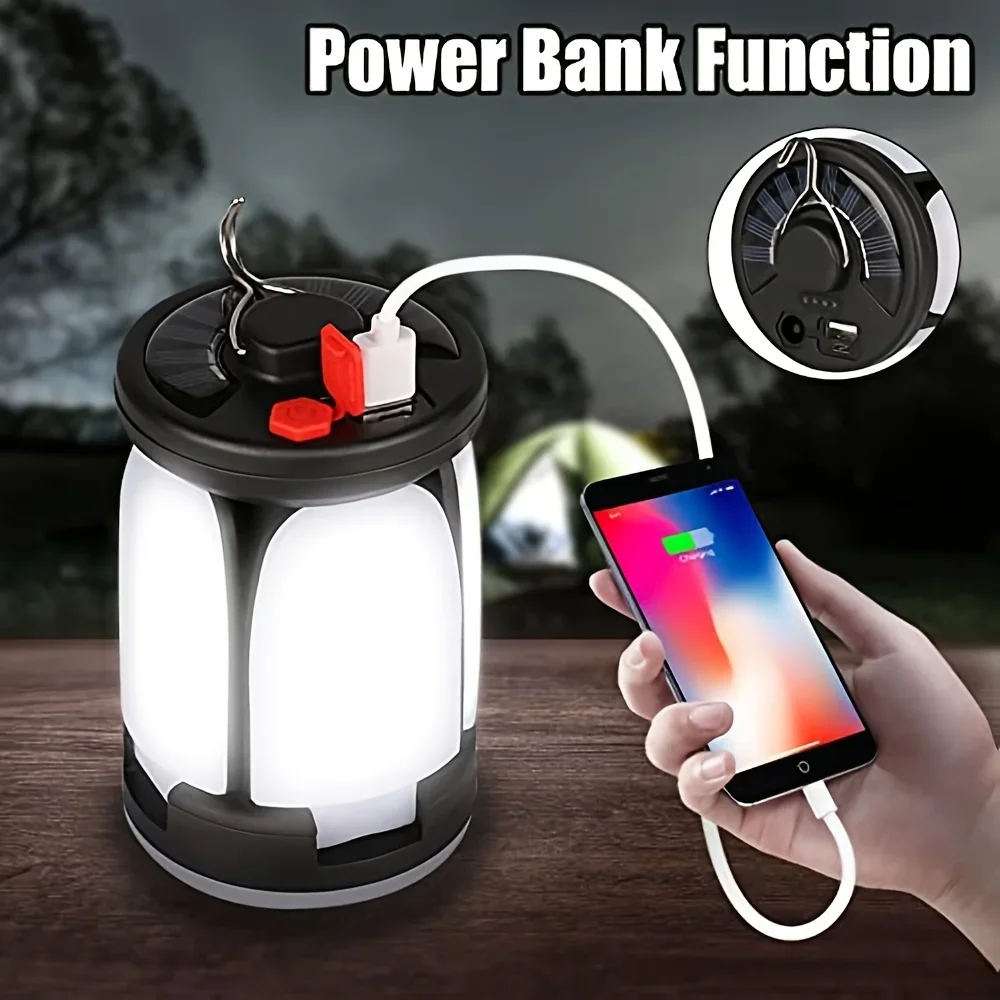 

Outdoor Lighting LED Leaf Camping Lamp Hung Emergency Solar USB Rechargeable Tent Camping Lights Fishing Travel Lanterns