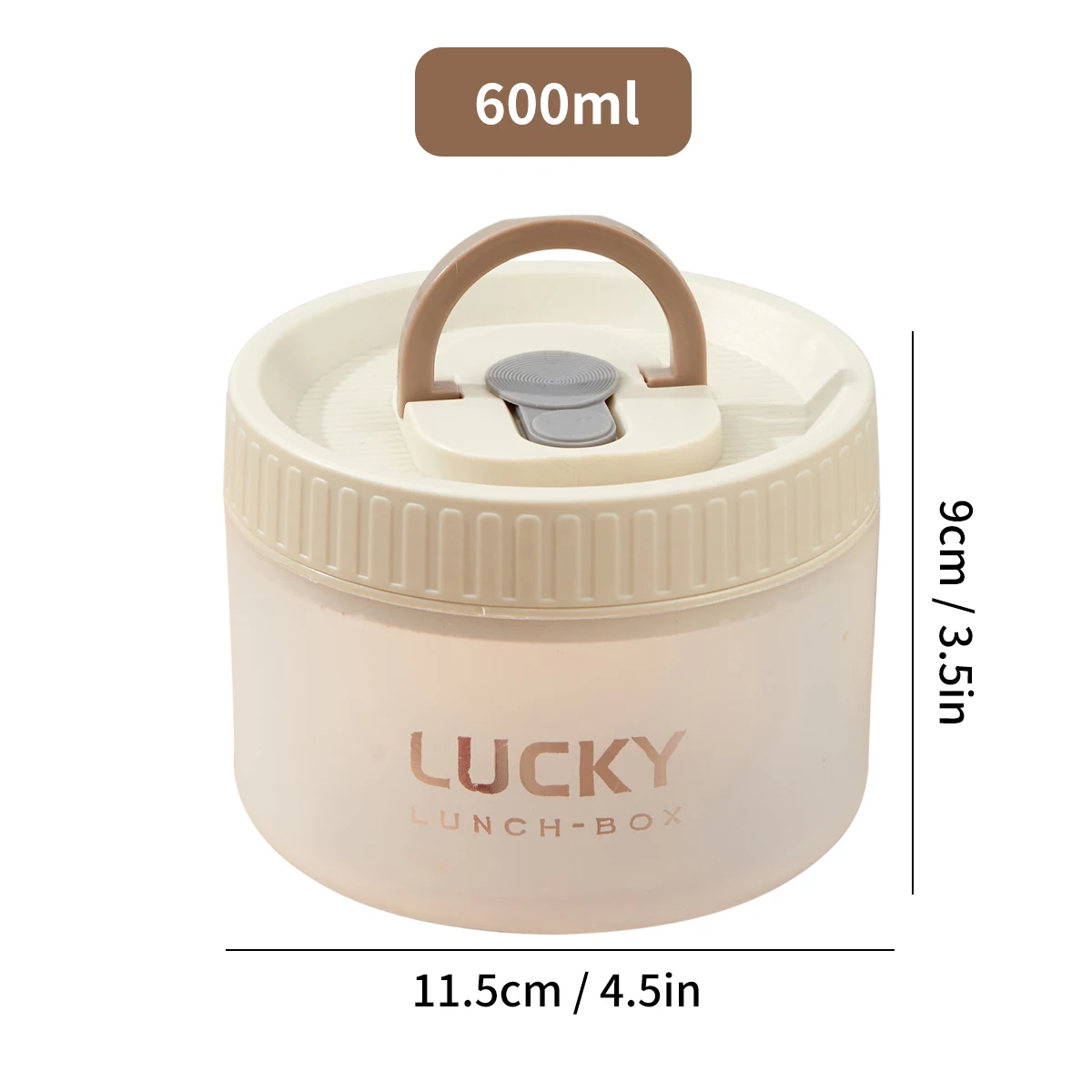 WORTHBUY Transparante plastic lunchbox met handvat Magnetronbestendig Lekvrije Bento Box Draagbare voedselcontainer voor studentenkinderen