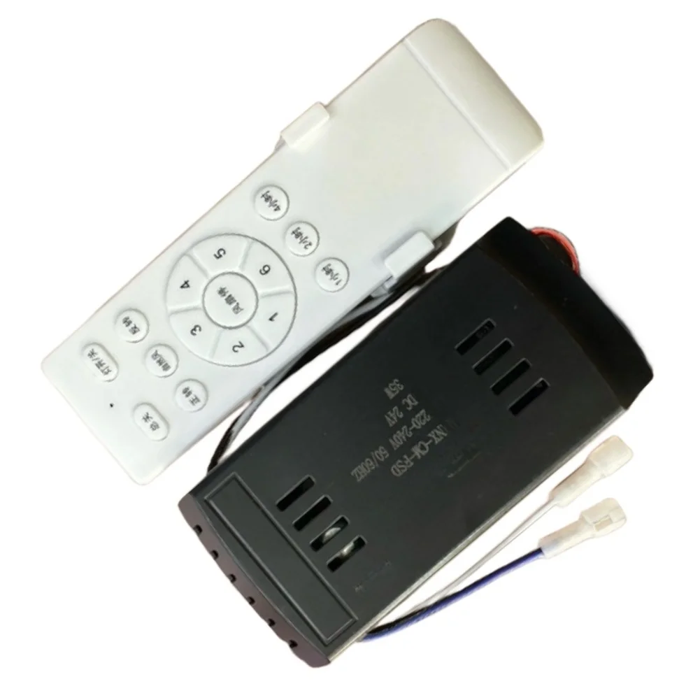 6-Speed Remote Control Compatible with For 24V DC Ceiling Fans Long Range IR Transmission Easy Wire Connection