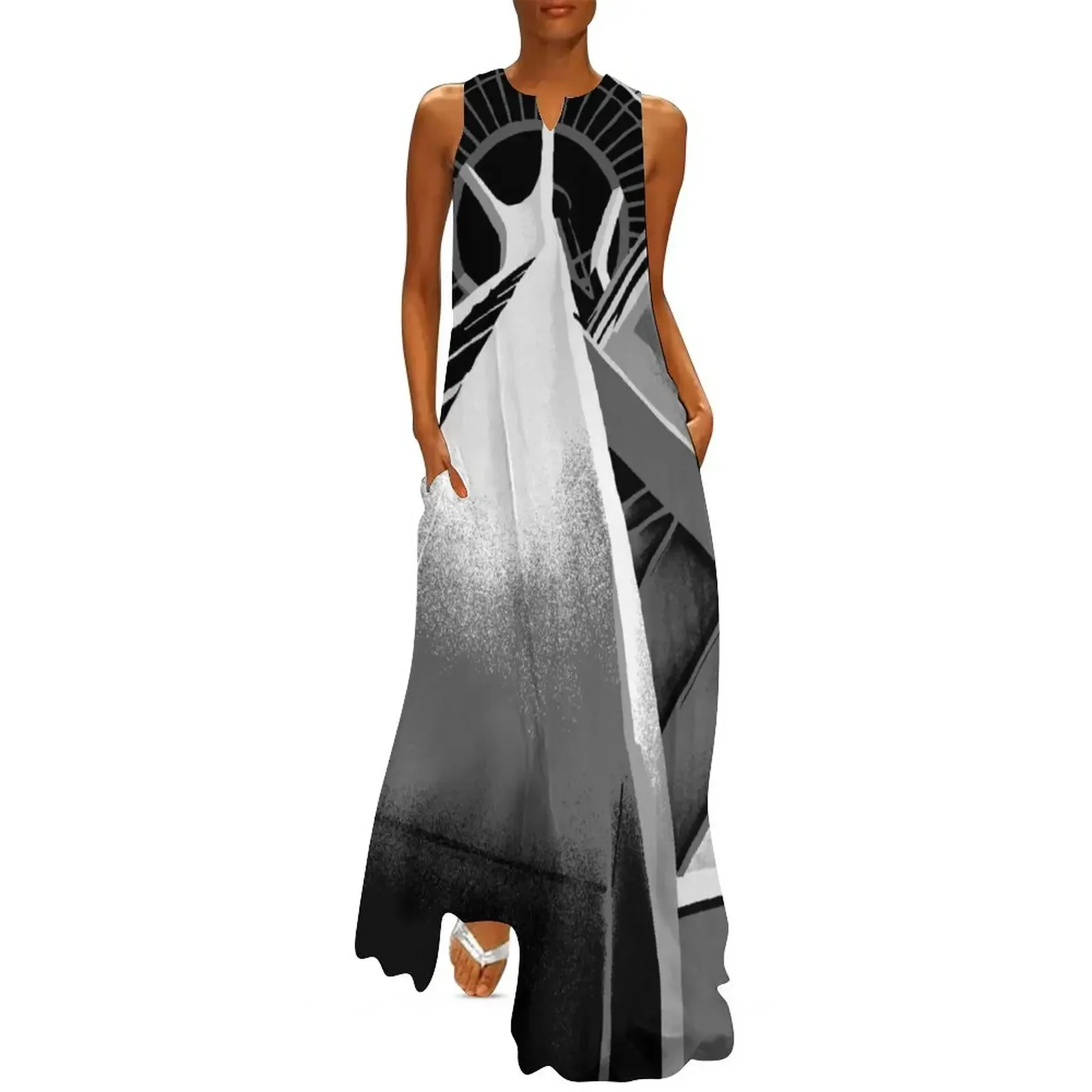 

Space Needle Long Dress evening dress women dresses summer woman 2025 dress party night Woman clothes