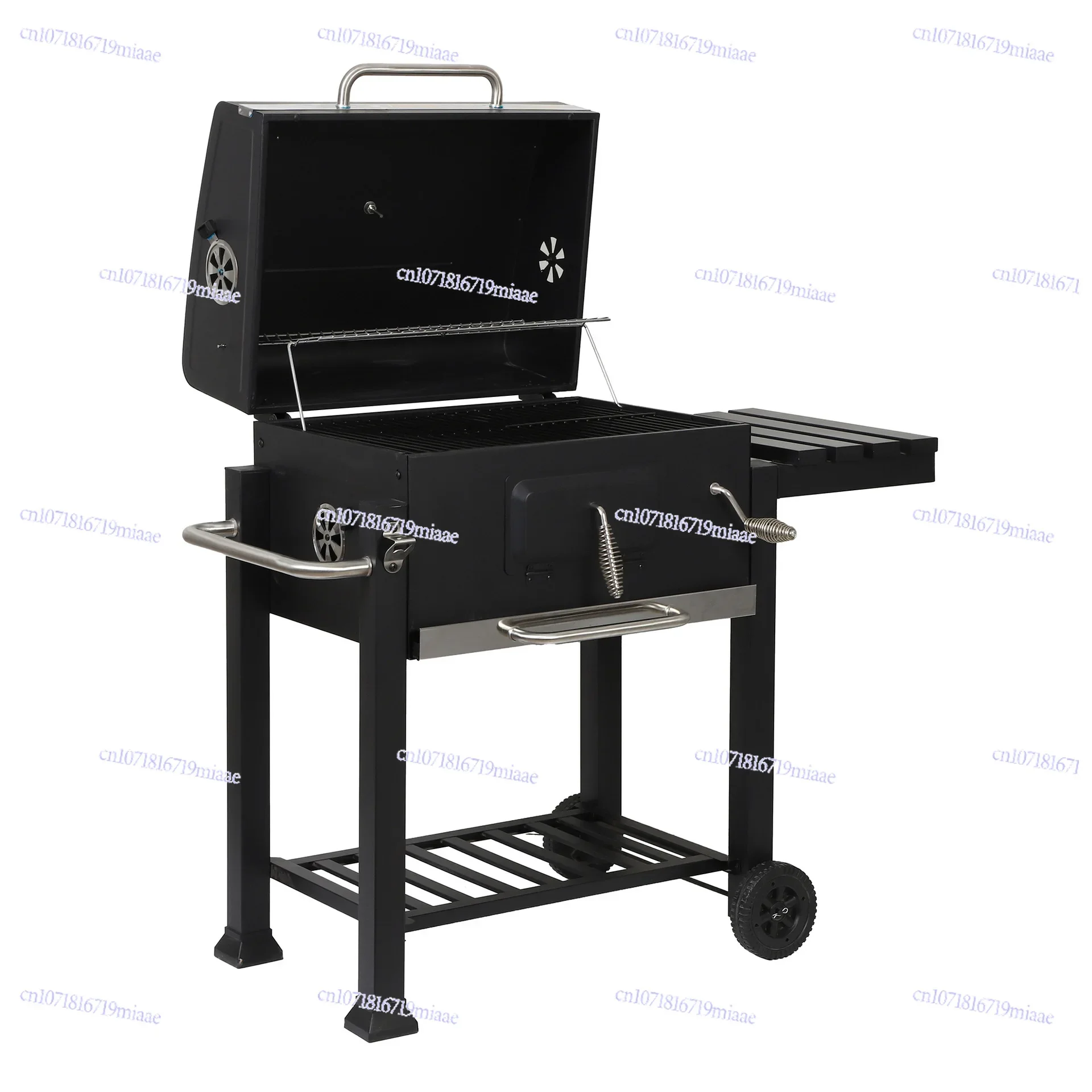 Outdoor Garden American Barrow Barbecue Grill Smoked Barbecue Grill Large Grill Square