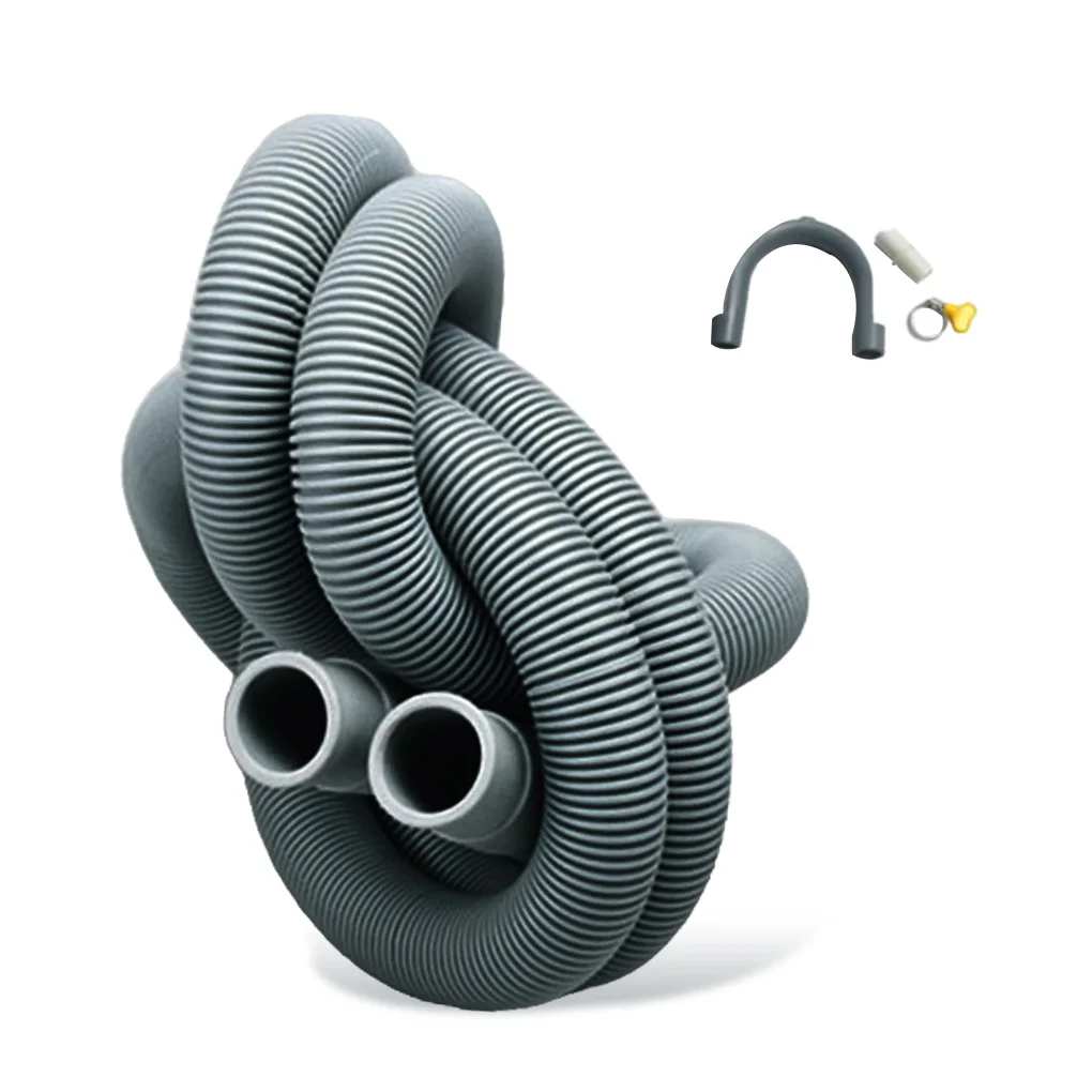 Thick Wall Drain Pipe Waterproof Drain Hose Corrugated Design Dishwasher Washer Extension Drain-pipe Sewer Accessories