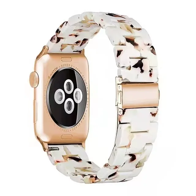 Harz-Uhrenarmband für Apple Watch 6 5 4 Band 42 mm 38 mm transparenter Correa-Gürtel für iWatch 6 Serie 5 4 3/2 Armband 44 mm 40 mm – Detail 6