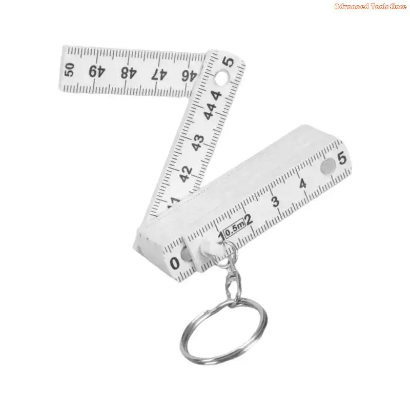 

Sturdy Plastic 0.5m Folding Ruler Keychain Suitable For Various Applications W91B