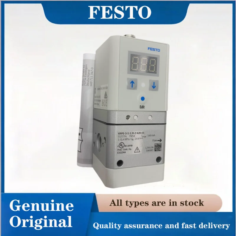 FESTO Proportional-pressure regulator 557774-VPPE-3-1-1/8-2-420-E1 Pneumatic components suitable for mechanical esting equipment