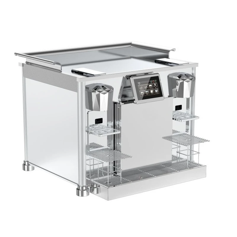 Milk foam with small refrigerator, high pressure extraction espresso multi-functional double-head capsule coffee