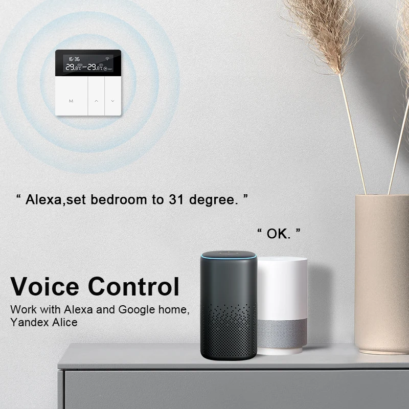 Tuya WiFi Smart termostato riscaldamento elettrico a pavimento caldaia ad acqua/Gas temperatura telecomando settimanale programmabile