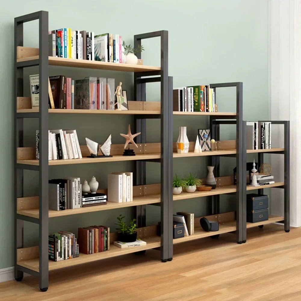 

Bookcase Shelf Simple Bookshelf Multi-Layer Simple Bookshelves Storage Rack Iron Art Storage Rack Stable Office Display Shelf