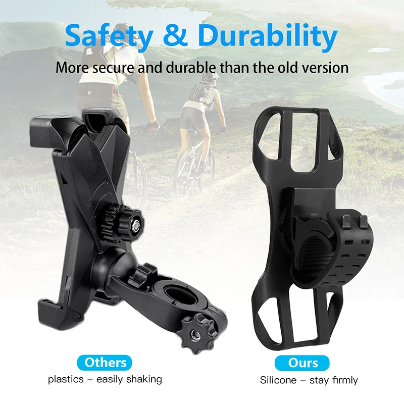 

2024 Bike Phone Holder Bicycle Mobile Cellphone Holder Motorcycle Suporte Celular For IPhone Samsung Xiaomi Gsm Houder Fiets