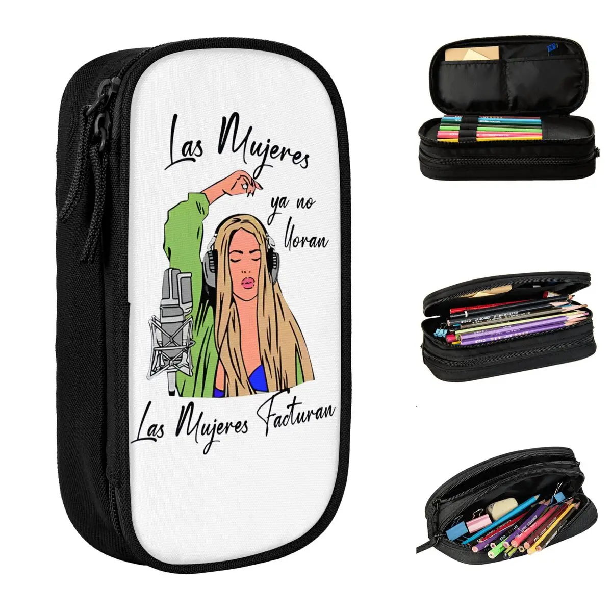 Lovely Shakira Las Mujeres Ya No Lloran Pencil Case Pencilcases Pen Student Large Storage Bags Students School Gift Stationery