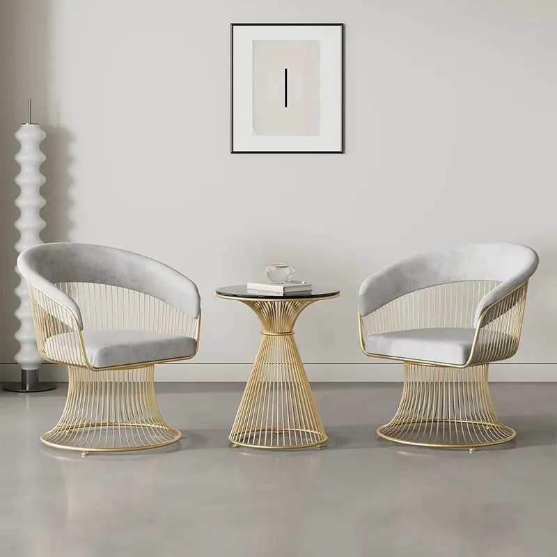 dr-Modern Luxury Dining Chair with Chrome Stainless Steel Legs Cooling Fabric for Bedroom Hotel Restaurant for Living Room Sets