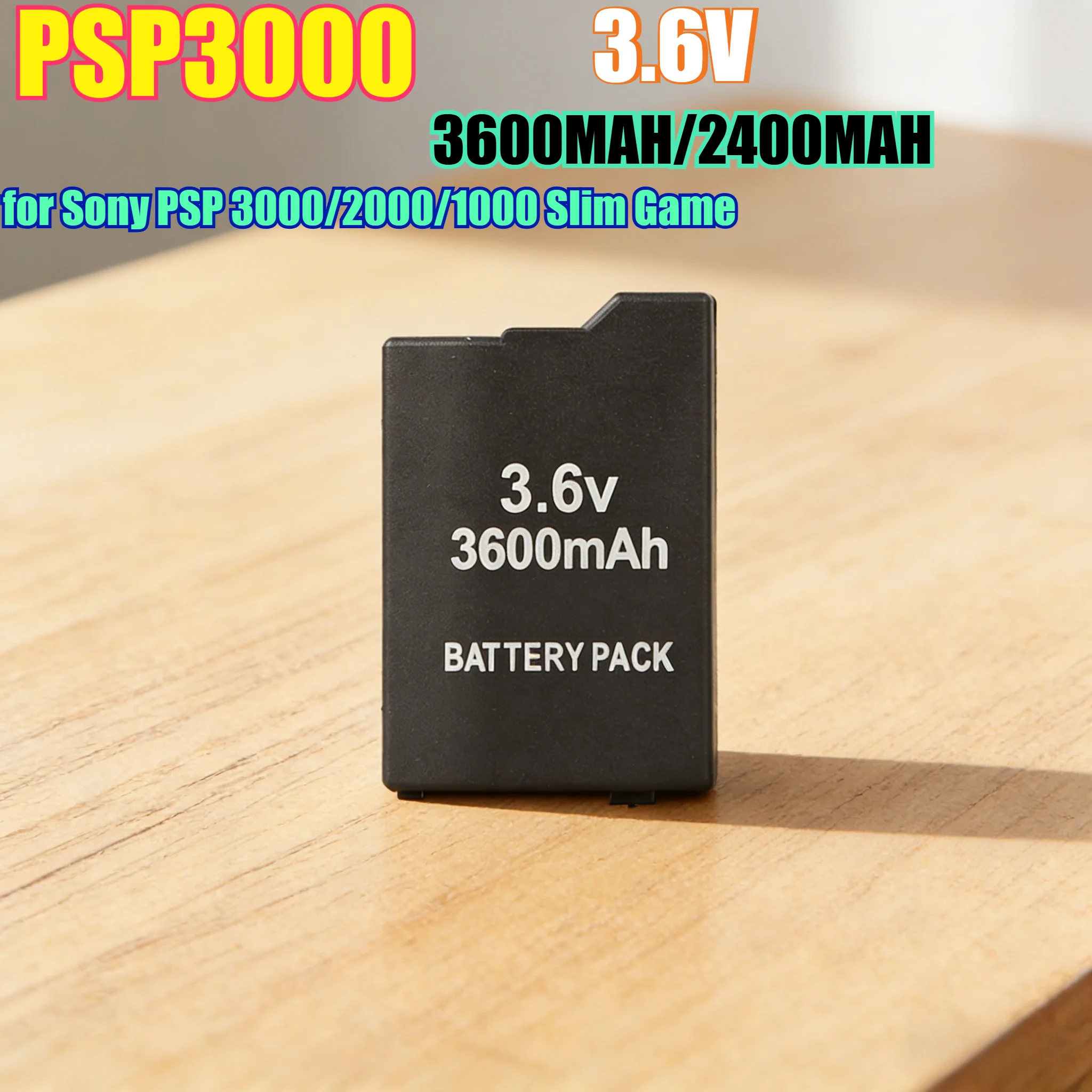 

Сменный аккумулятор большой емкости 3600 мАч для Sony PSP 3000/2000/1000 Slim Game, литий-ионный аккумулятор для портативного игрового устройства