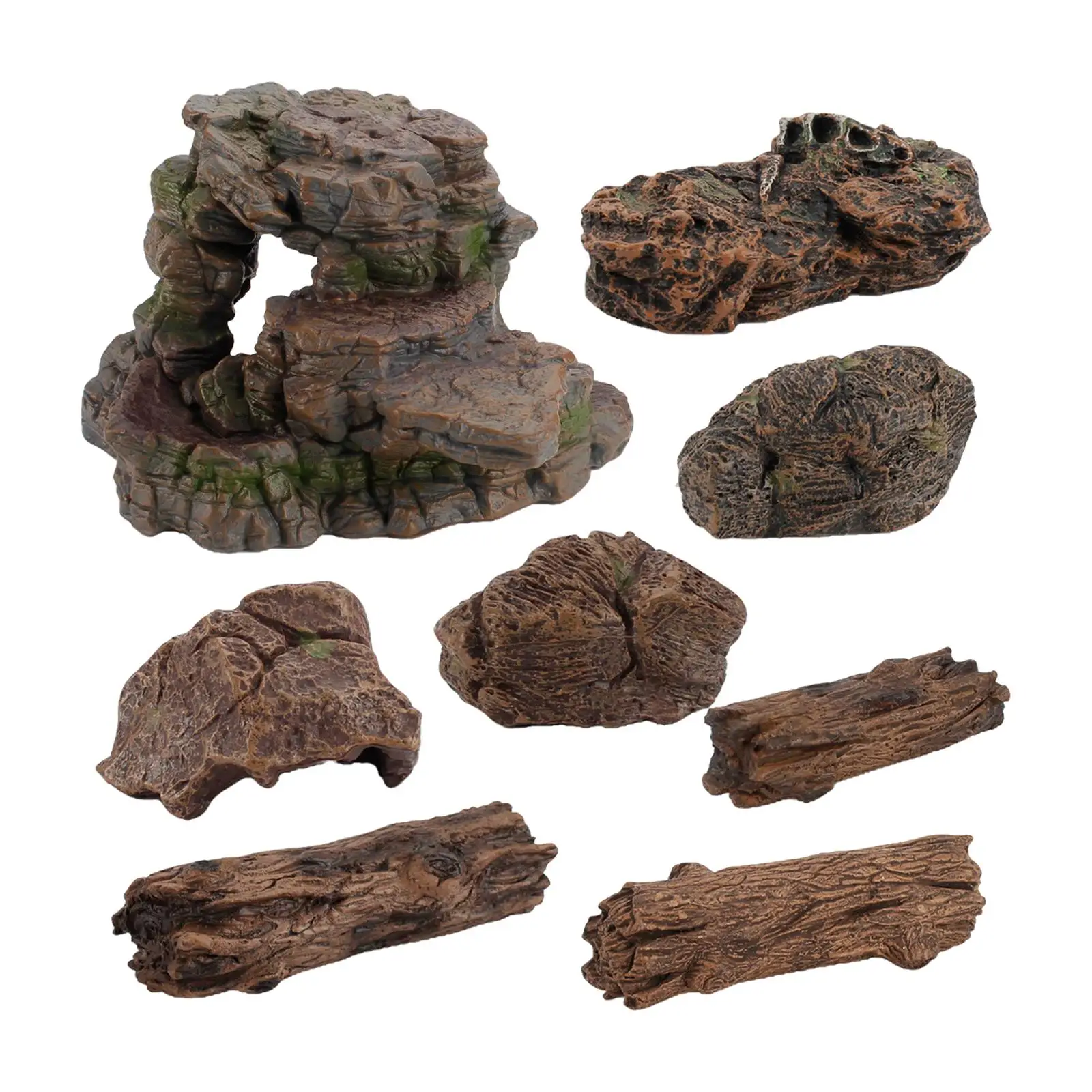 Simulation Artificial Plastic Faux Rock Decor Model Dinosaur