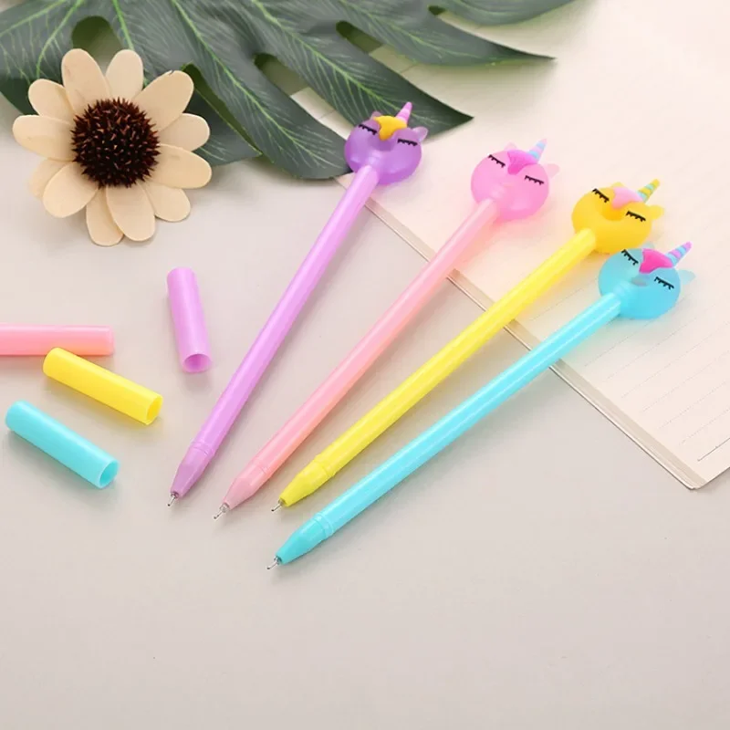 24Pcs creative donut neutral pen, cute student stationery cartoon office supplies signature pen