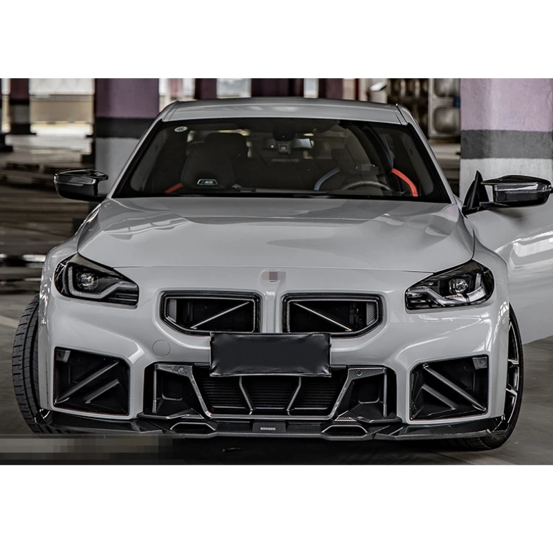 Dry Carbon Fiber M2 G87 Car Front Side Air Intake Vent Ducts For Bmw M2 G87 2-Door 2024+ Dry Carbon Fiber SQ Style Air Ducts