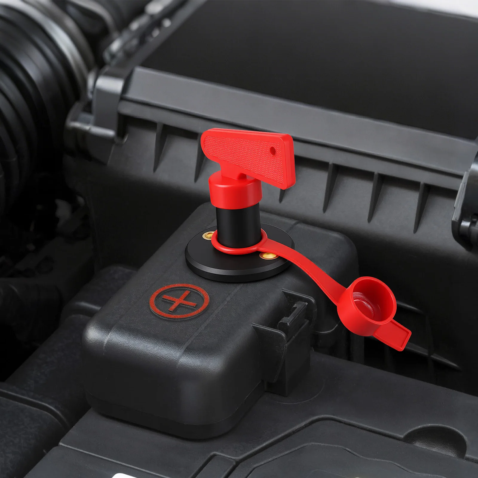 12V 24V Car Power Switch Main Cut Off Kill Switch 300A 12V Red Key Voltage Isolator Disconnector For Truck Marine ATV Safety