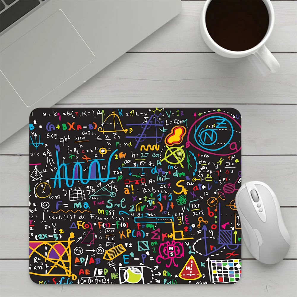 Fórmula De Matemática Geométrica Pequeno Gaming Mouse Pad, Computador Mousepad, PC Gamer, Laptop, Escritório, Tapete De Teclado, Desk Pad