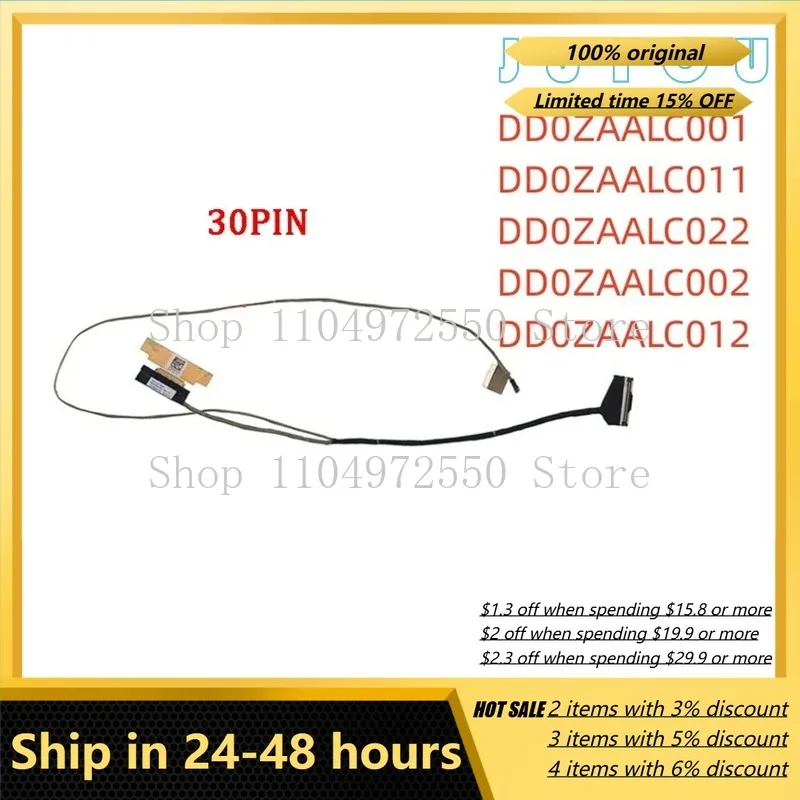 Cable de pantalla LCD para Acer Aspire E15 E5-576G-TMP-259, N16Q2 DD0ZAALC011, pieza de repuesto de cable flexible para pantalla de portátil