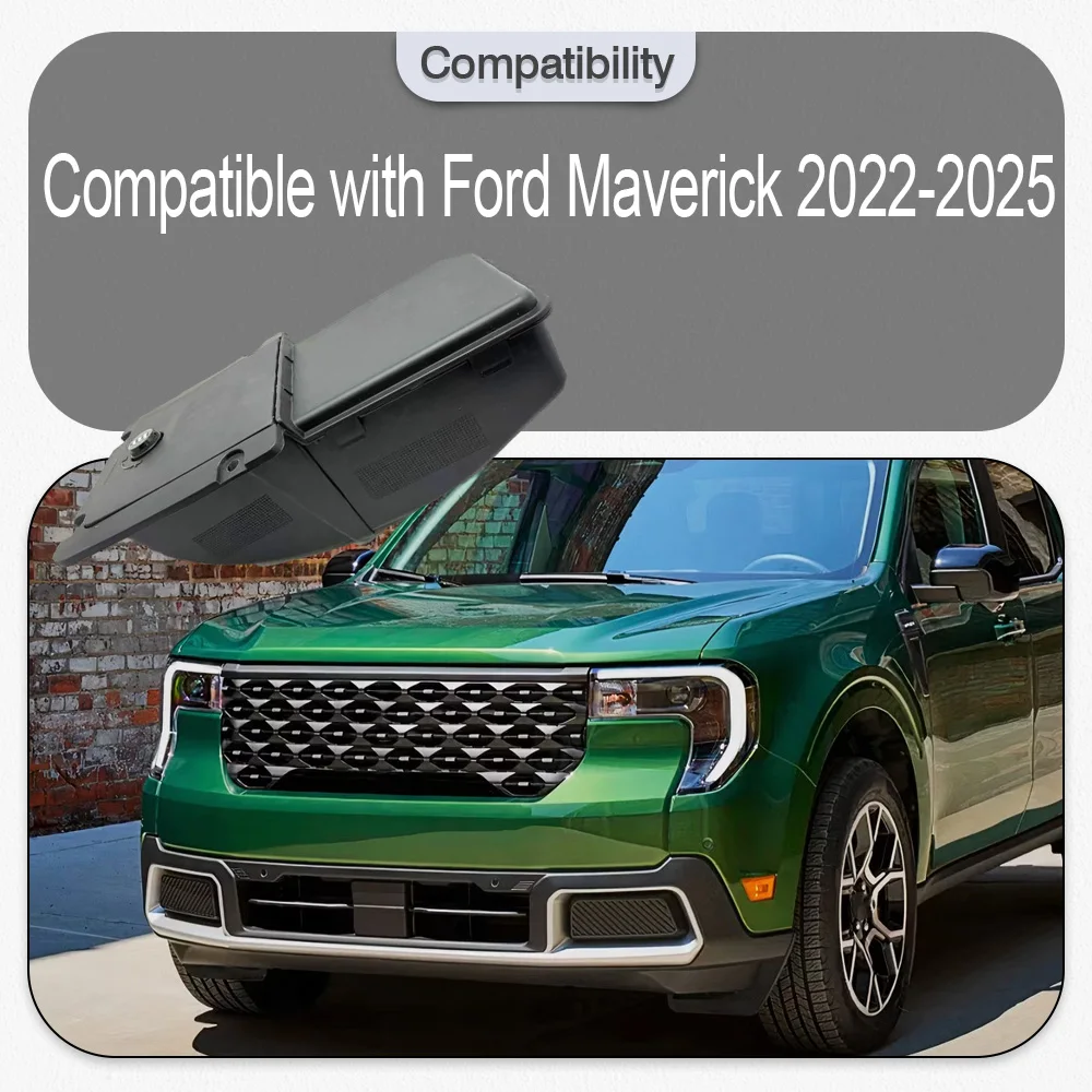 

For Ford Maverick 2022 2023 2024 2025 Bed Cargo Partition Storage Bin with Code Lock Automotive interior accessories