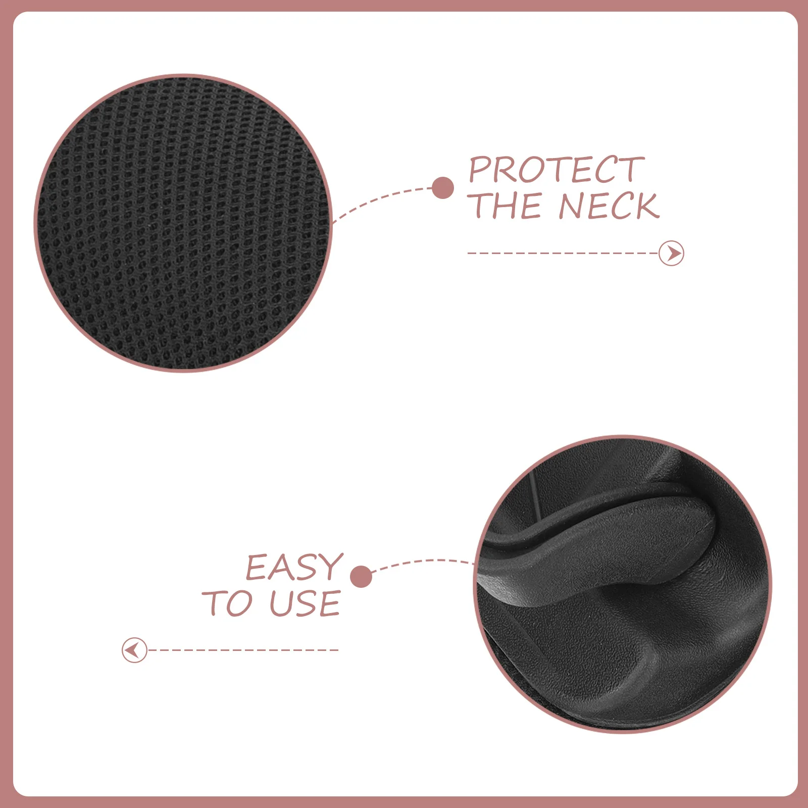 Ergonomic Adjustable Office Computer Chair Headrest Neck Support Cushion Comfortable Head Pillow for Work Home