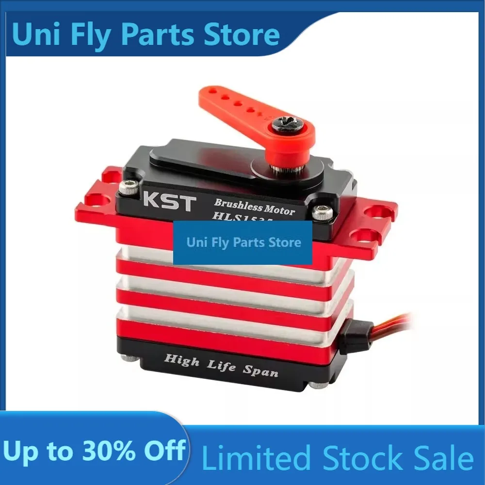 UniFlyKST 12V HLS Combo Standard Servo Set HLS3008*3+ HLS1535*1 32KG 16KG For 700-800 Class Electric Helicopter