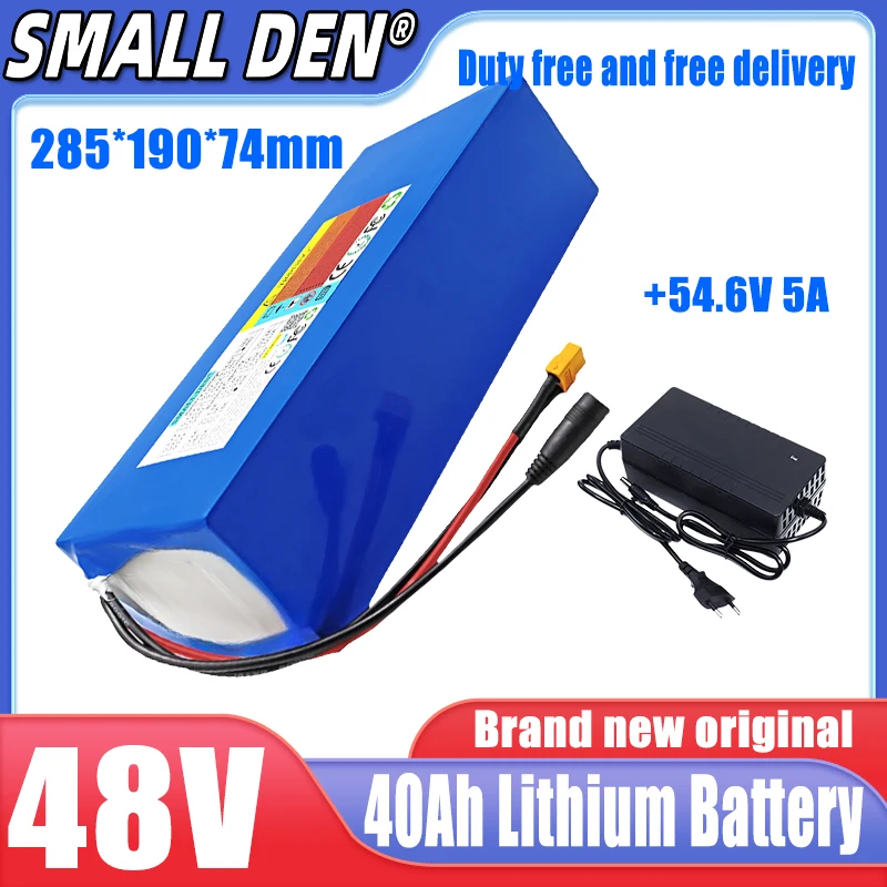 New 48V 40Ah 13S8P 21700 A-class lithium battery pack with built-in BMS 50A 2500W high power, suitable for various energy storag