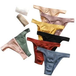 1 Pack Women's Seamless Briefs Stretchy Brazilian Panties Soft Cotton Gusset Sexy Lingerie Ladies Comfortable Underwear M-L