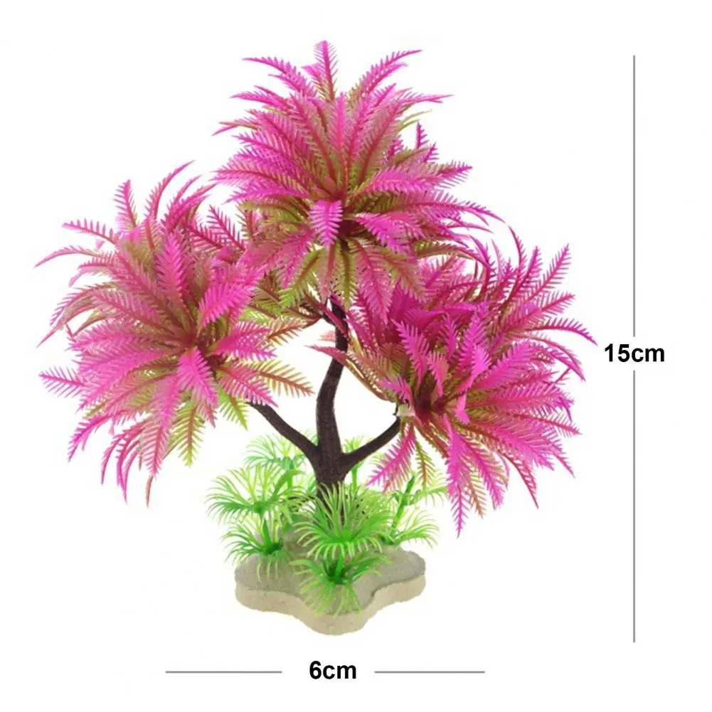 พิพิธภัณฑ์สัตว์น้ําพืชประดิษฐ์ที่สมจริงน้ําพลาสติกหญ้า Hydroponic จําลองต้นไม้ภูมิทัศน์ปลอดภัยปลอมสําหรับถังปลา