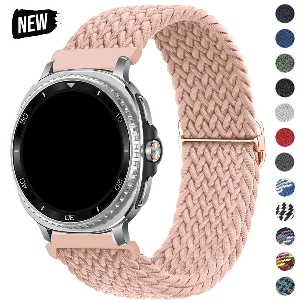 Nylonarmband für Samsung Galaxy Watch 8 40 44 mm/8 Classic, geflochtenes Band ohne Lücken für Galaxy Ultra2/Watch 7 Ultra 47 mm Loop-Armband
