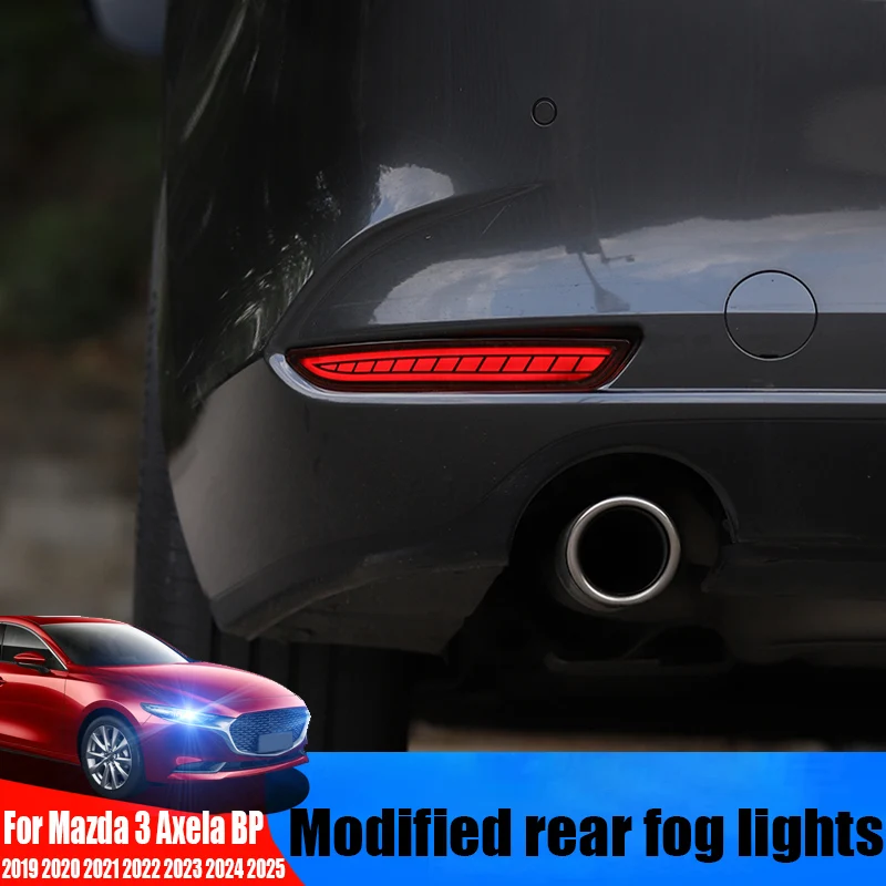 For Mazda 3 Axela BP 2019 2020 2021 2022 2023 2024 2025 daytime running light modification car taillight turning rear fog light view 2