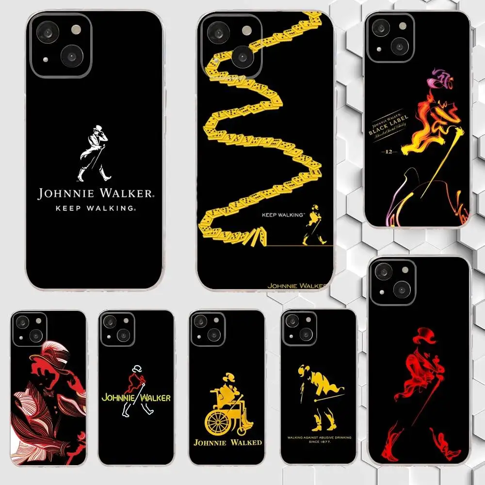 

J-Johnnie Walker Logo Phone Case For iPhone 17,16,15,14,13,12,11 Plus,Pro,Max,Air,XR,XS,X,7,8 Plus,SE,Mini Transparent Soft