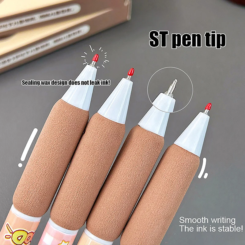 4Pcs Cute Anime Capybara Gel Pen Kawaii Cartoon Neutral Pen Quick Drying Ballpoint Pen School Office Supplies Birthday Gifts