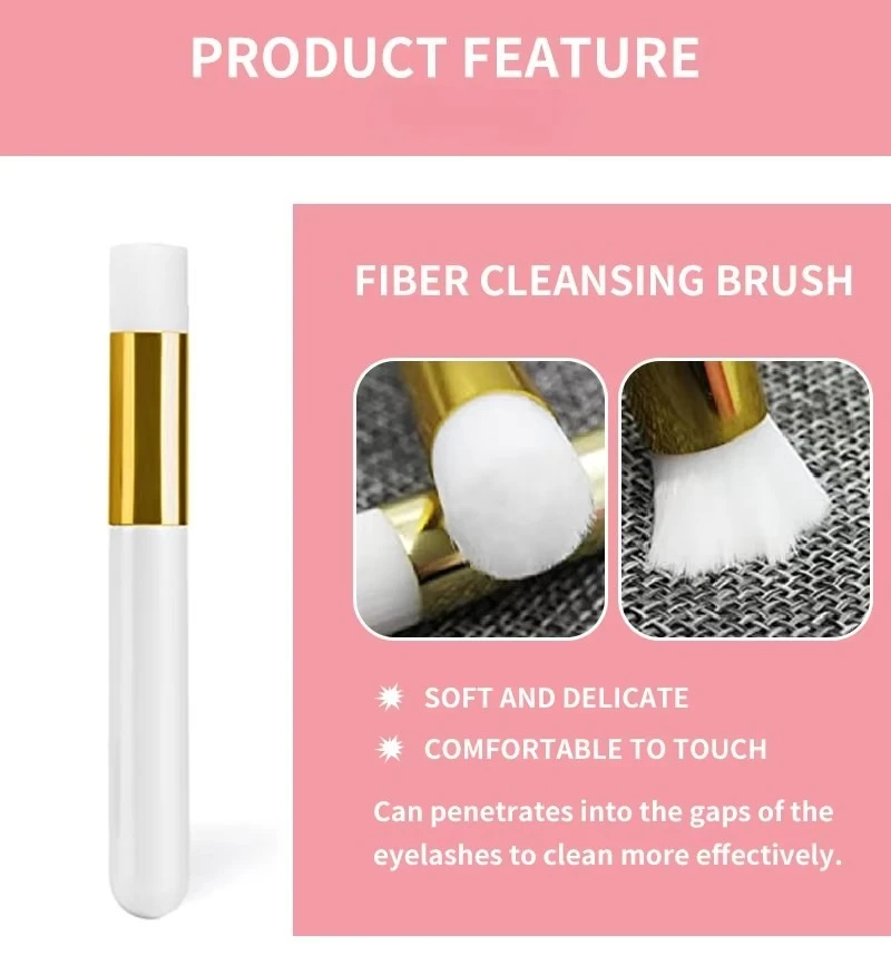 Eyelash Cleaning Eyebrow Brush Nose Pore Blackhead Remover Deep Lash Shampoo Clean Brush Professional Eyelash Extensions Tool