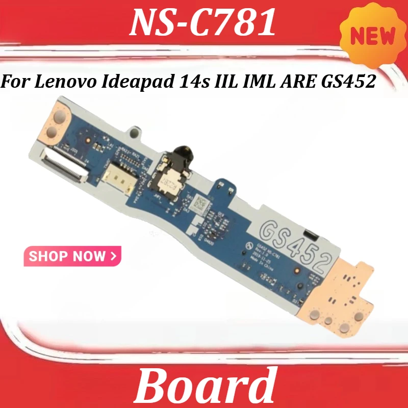 

Плата NS-C781 для Lenovo Ideapad 14s IIL IML ARE GS452: аудиоплата, звуковая карта, плата управления