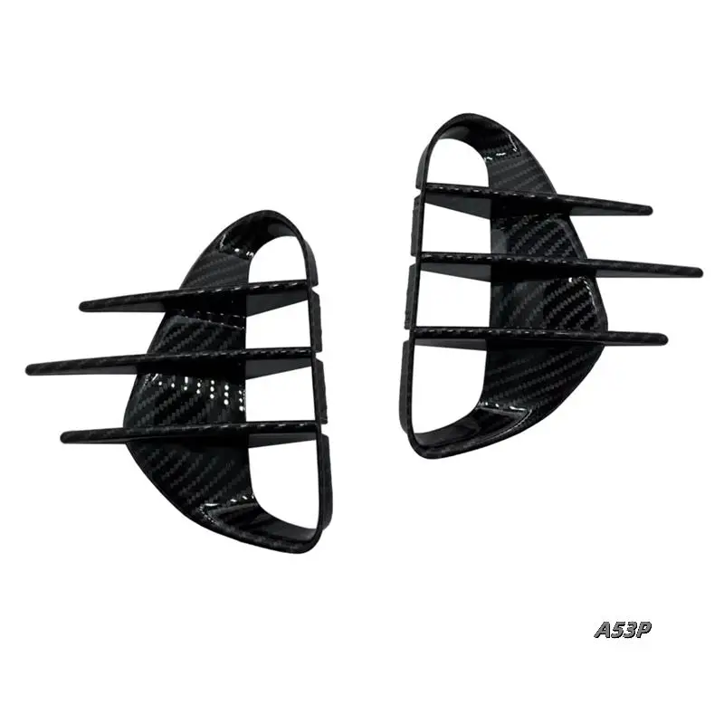 

1 Pair For KIA Stinger 18-23 Front Bumper Side Vent Grille Spoiler Wind Blade Decorative Cover Car