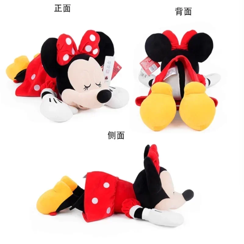 Disney น่ารัก Mickey Mouse และ Minnie นุ่มตุ๊กตาสั้นตุ๊กตาของเล่นห้องนอนโยนหมอนตกแต่งบ้านเด็กของขวัญวันเกิด