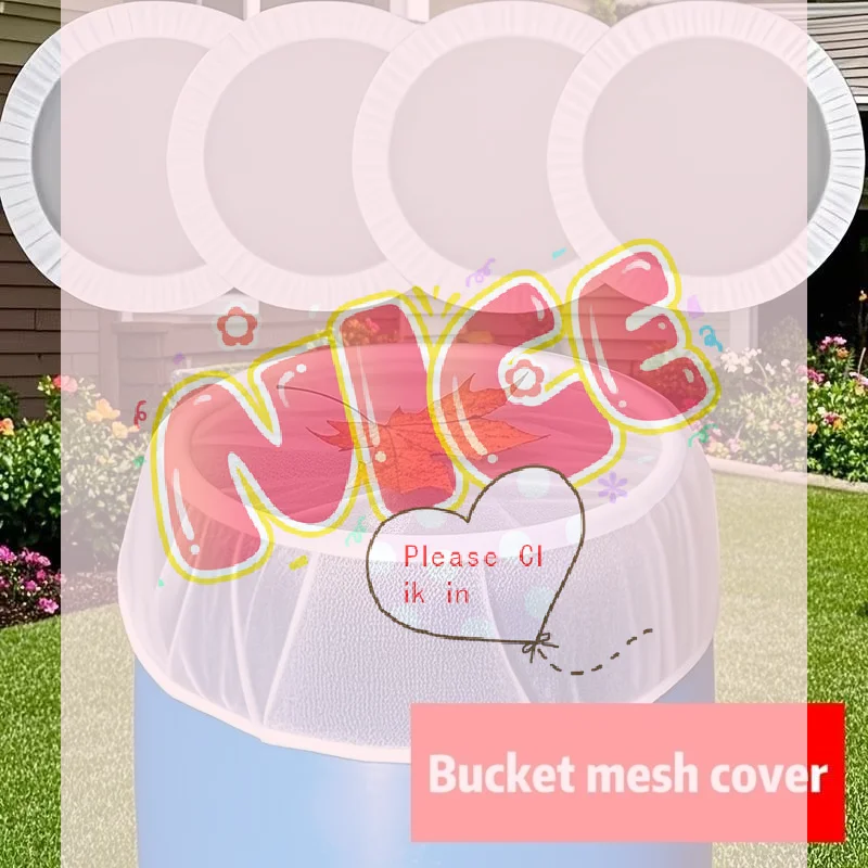 【BA】Outdoor Mesh Cover Netting For Rain Barrels Water Collection Buckets Cover Water Tank Protection Garden Supplies